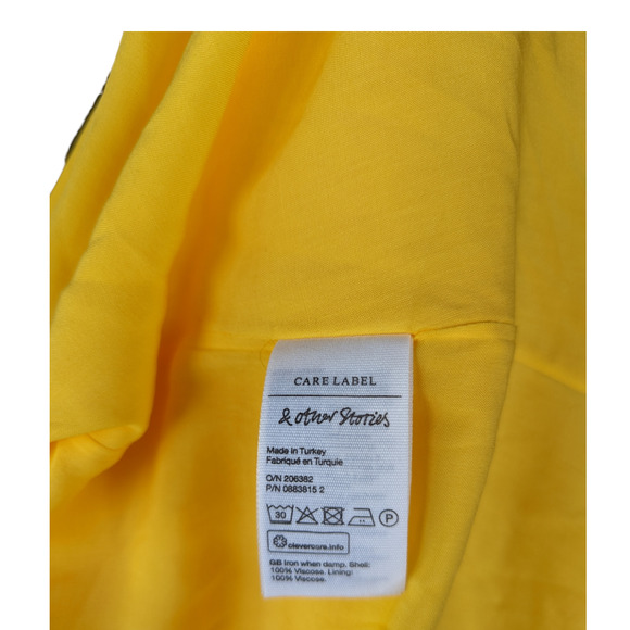 Paris Atelier & Other Stories Voluminous Yellow Dress S - Picture 9 of 11